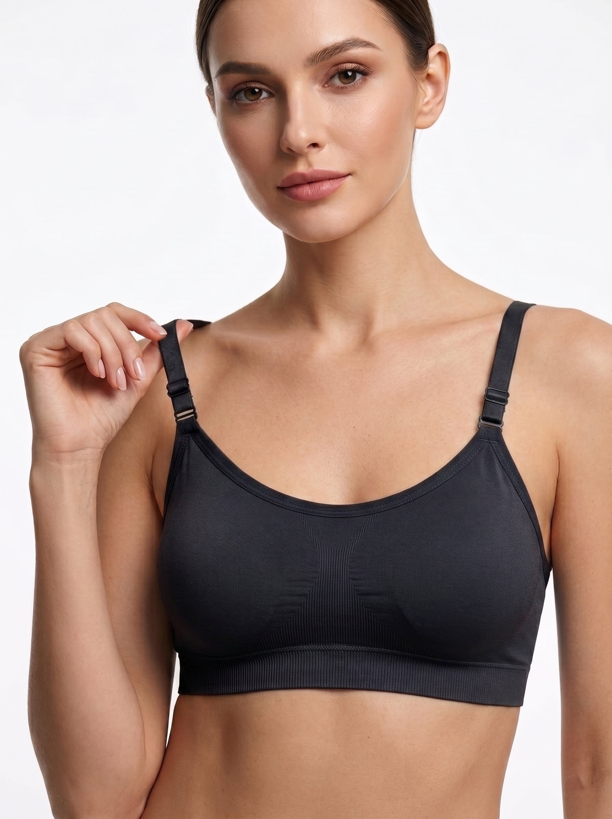 Seamless Comfort Bra for Women | Non-Padded Non-Wired | Adjustable Straps | Daily & Sports Wear BY LUNA PINK