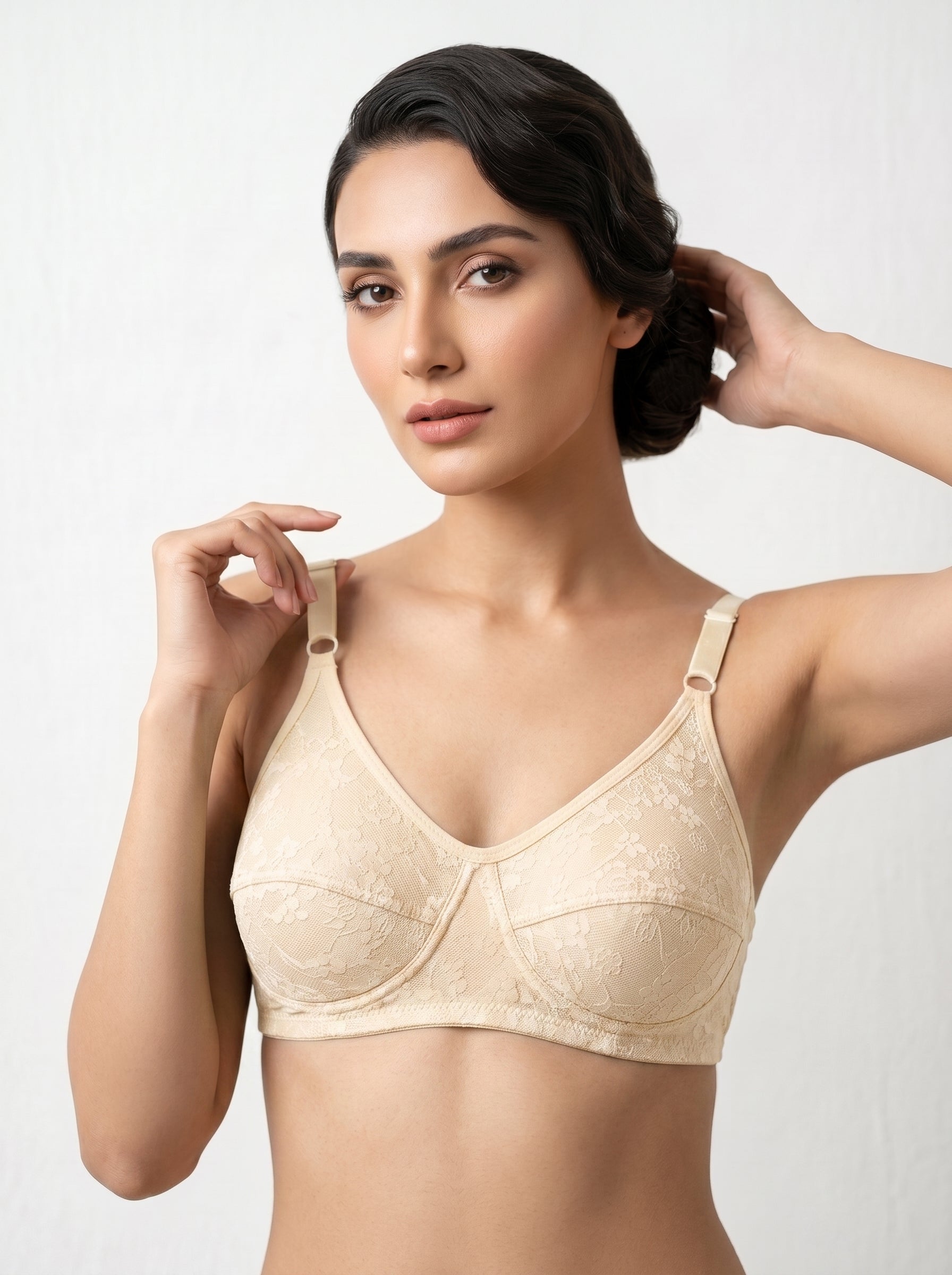 Seamless Comfort Bra for Women | Non-Padded Non-Wired | Adjustable Straps | Daily & Sports Wear BY LUNA PINK