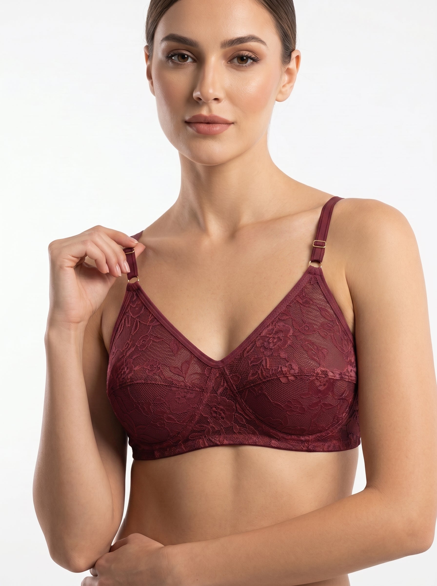 Elevate your everyday essentials with the Everyday Comfort Lace Bra 3-Pack, combining delicate floral lace with a comfortable, easy-to-wear design. Perfect for women who want a touch of feminine style without compromising on everyday comfort.