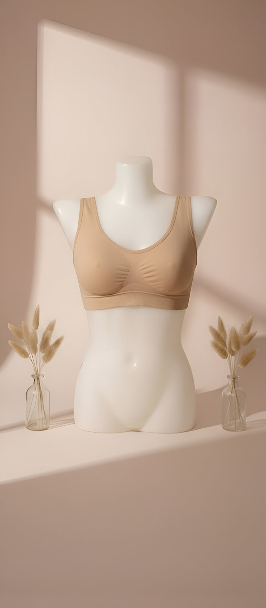 Cotton stretchable textured sports Air bra