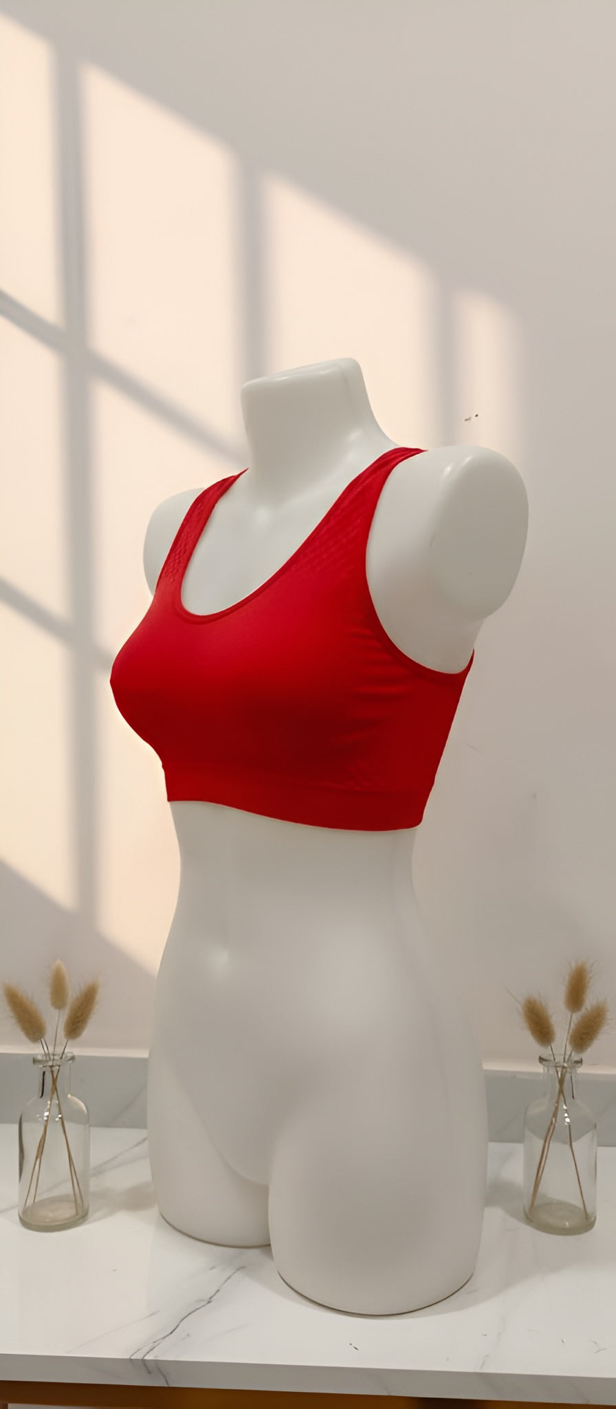 Cotton stretchable textured sports Air bra