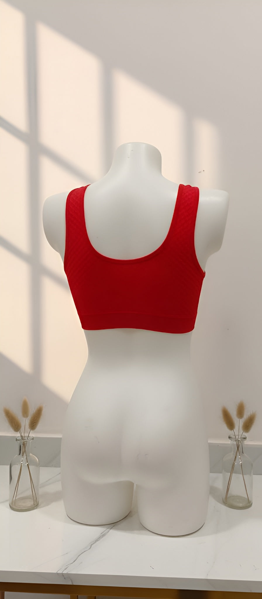 Cotton stretchable textured sports Air bra