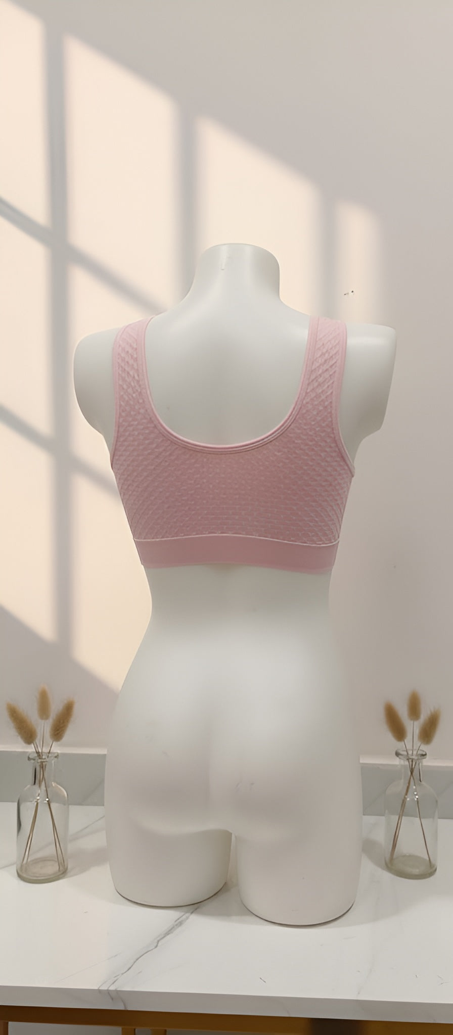 Cotton stretchable textured sports Air bra