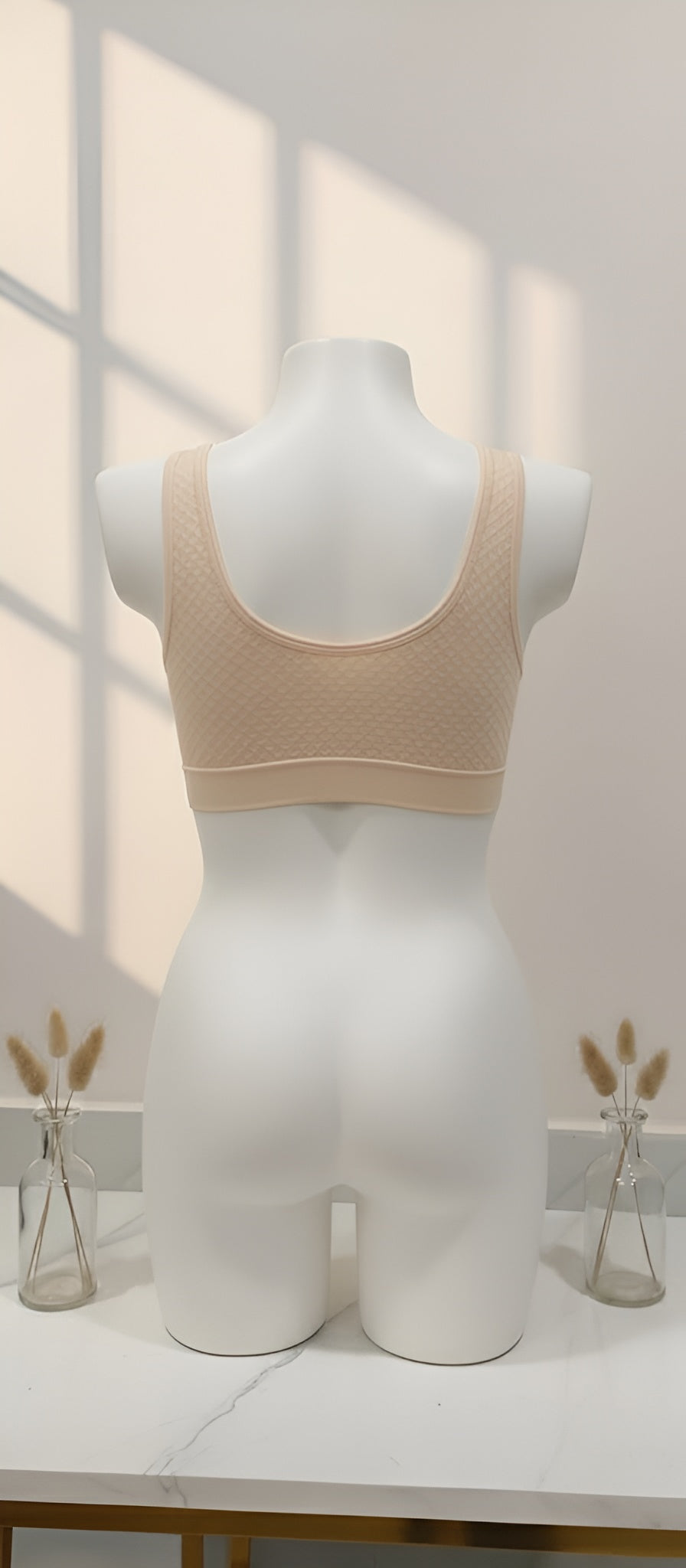 Cotton stretchable textured sports Air bra