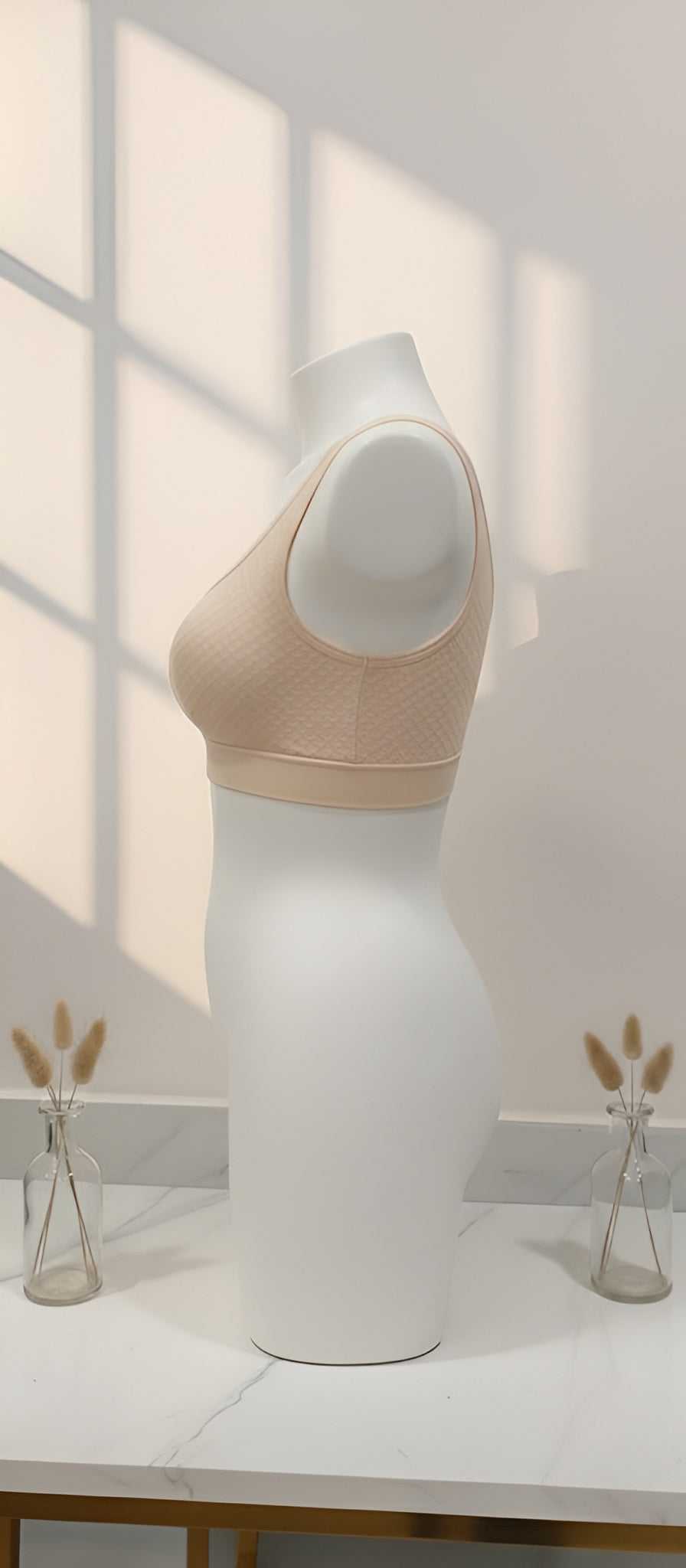 Cotton stretchable textured sports Air bra