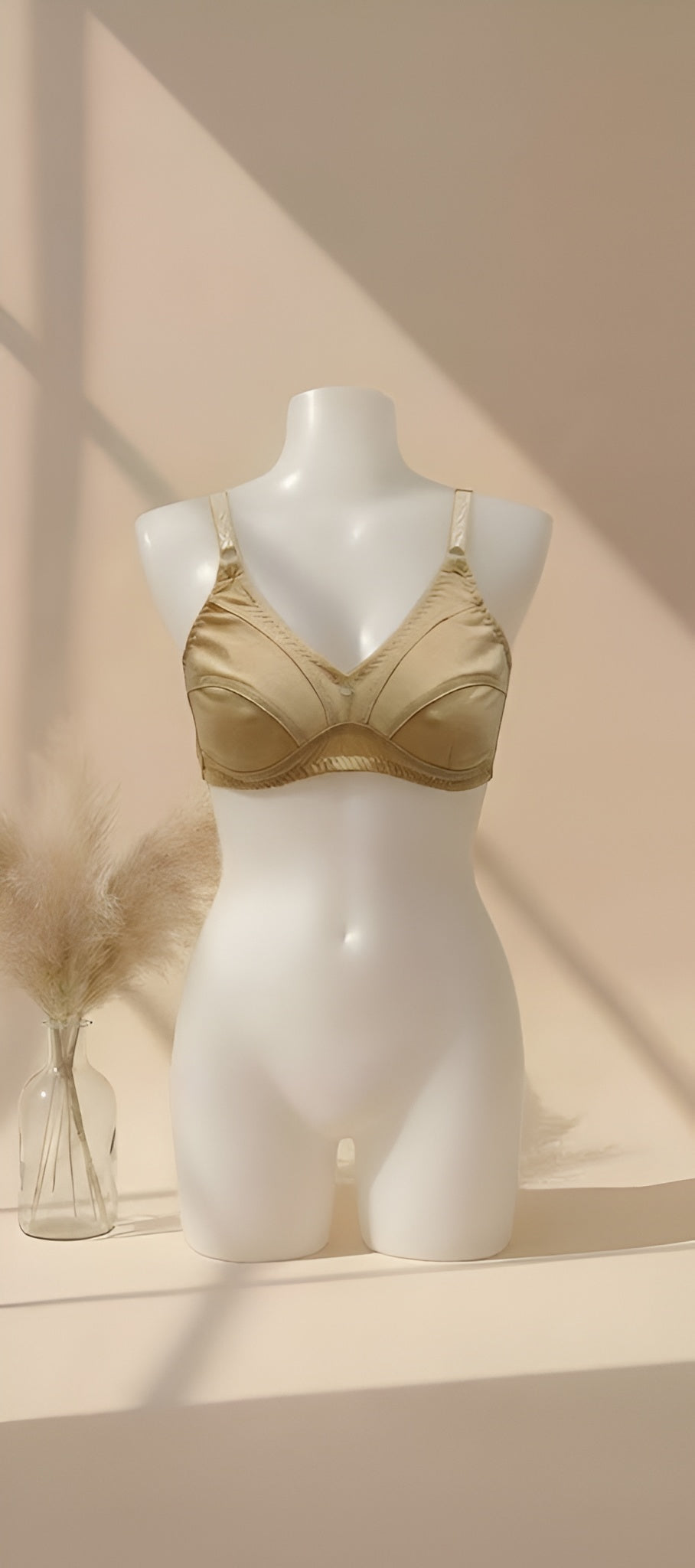 Full coverage cotton bra