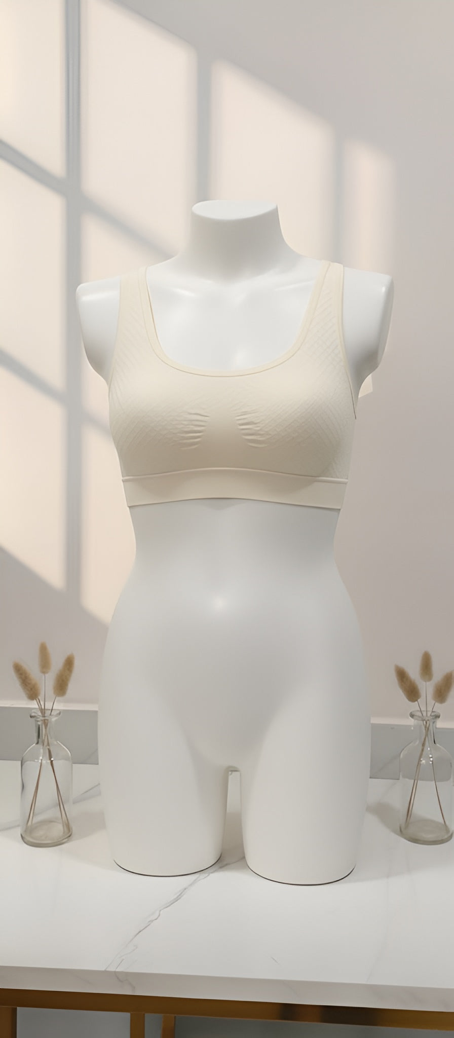 Cotton stretchable textured sports Air bra