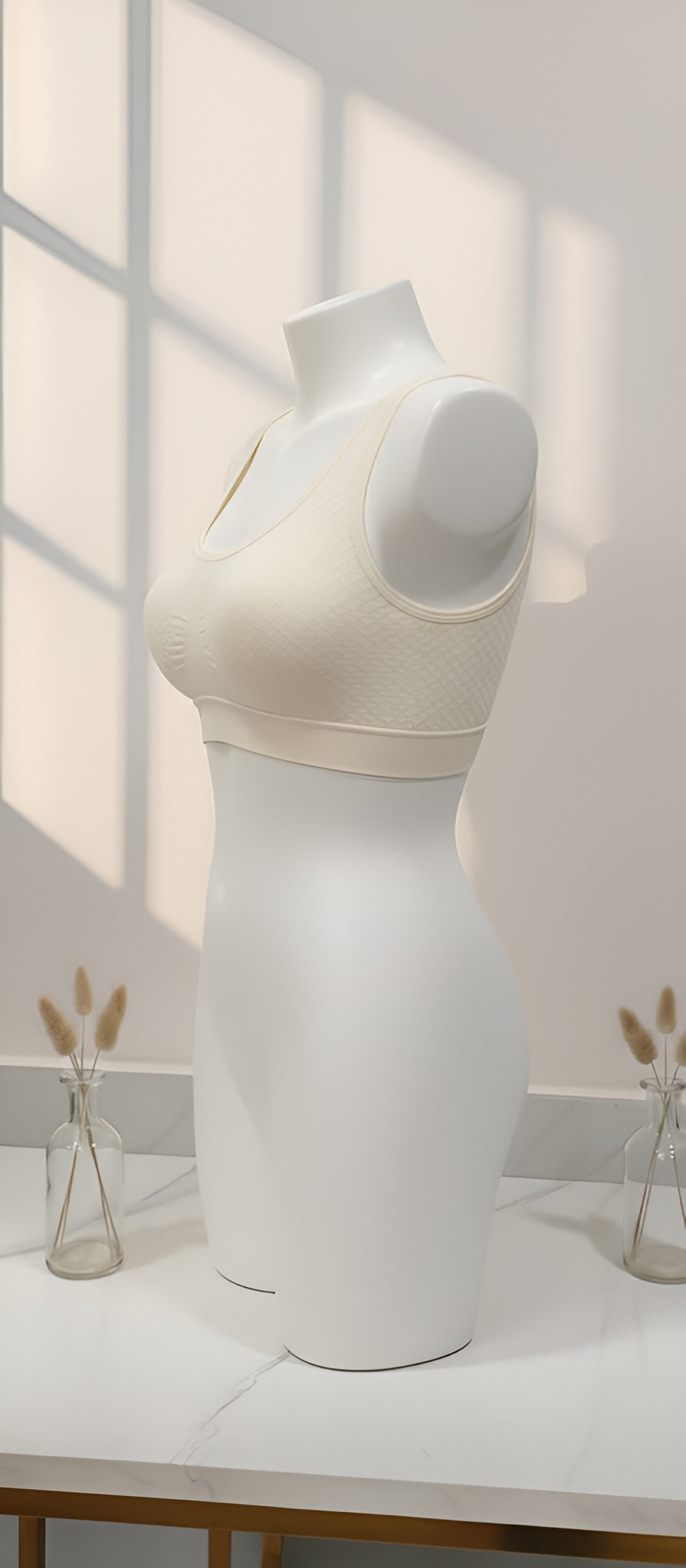 Cotton stretchable textured sports Air bra