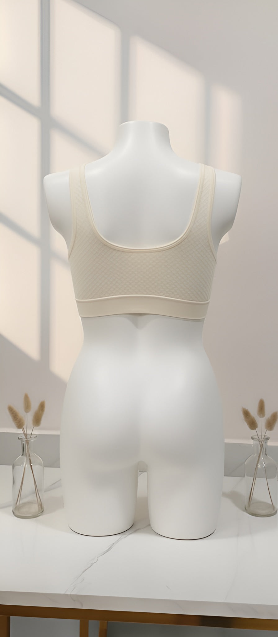 Cotton stretchable textured sports Air bra
