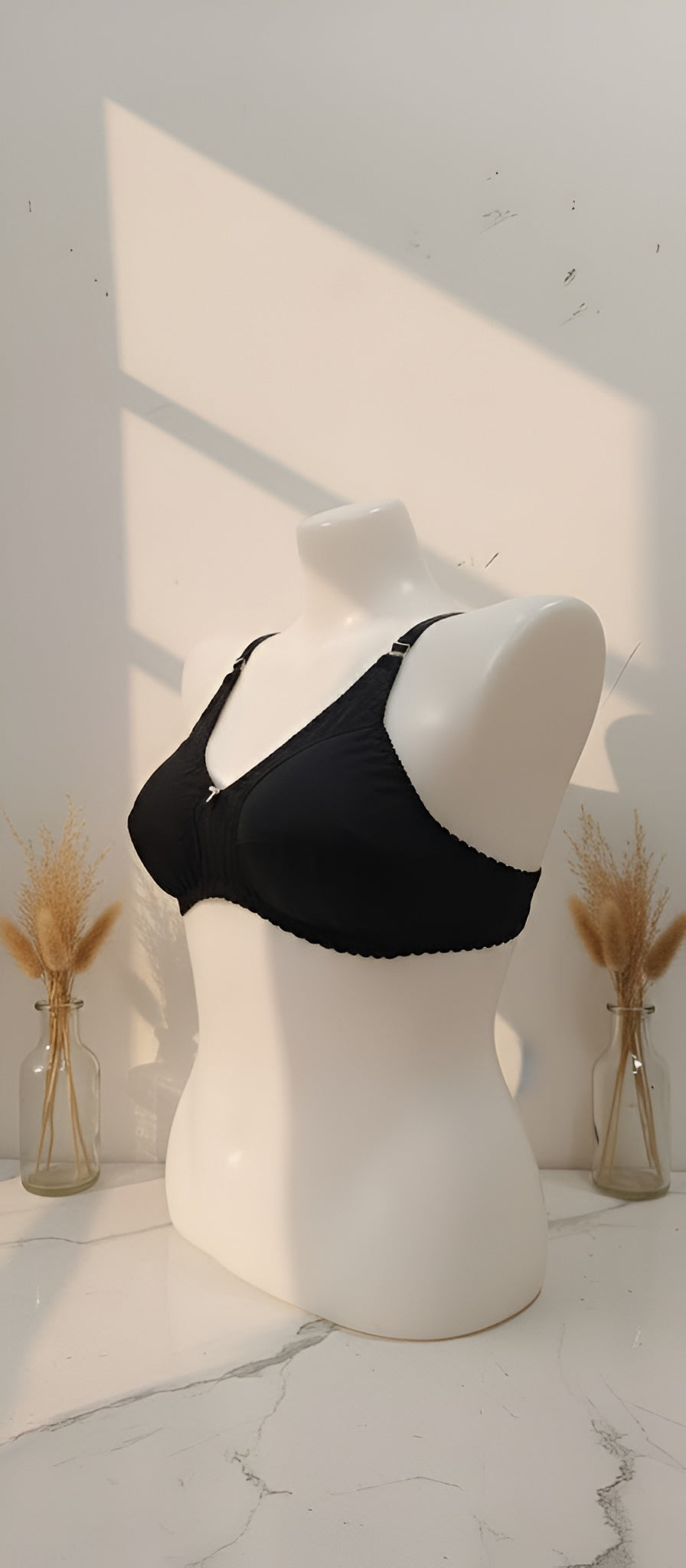 cotton jersey non wire bra